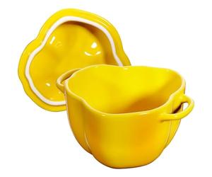 STAUB Zwilling Ceramic by Paprika Cocotte - Cerámica amarilla de 10,7 cm de alto x 15,1 cm de ancho, volumen 0,47 L