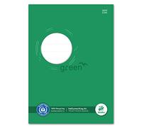 Staufen 794004611 - Funda para cuaderno Staufen Green - con campo de rotulación, DIN A4, papel reciclado 150g/m², protección perfecta para cuadernos, color verde, 10 unidades