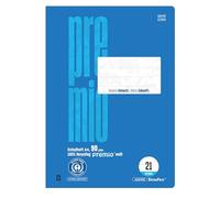 Staufen Cuaderno escolar Green - DIN A4, línea 21 (9 mm a rayas), 2 cuadernos de 32 hojas cada una, papel reciclado de 90 g/m², esquinas redondas para evitar orejas de burro