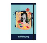 Staufen Cuaderno Lumart para técnicas mixtas- 40 hojas de papel de 170 g/m², papel de dibujo DIN B5, para niños y adultos