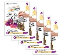 Staufen Edition Dürer college pad - dla artystów, DIN A4, czysty, 50 arkuszy, mocny papier 120 g/m², 5 sztuk