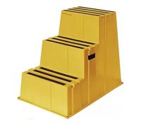 Staufen - Escalera de 3 peldaños (730 mm), color amarillo