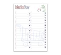 Staufen Lista de la compra REC - 2 blocs de 52 hojas cada uno, DIN A5, papel reciclado de 90 g/m
