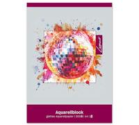 Staufen Lumart Bloc de acuarela - 20 hojas de papel de 300 g/m², bloc de dibujo DIN A4 liso, para niños y adultos