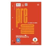Staufen premio Carpetas de anillas - 5 blocs de 50 hojas cada uno, DIN A4, pautado 26 (5 mm cuadriculado con margen), 4 agujeros, papel reciclado de 90 g/m²