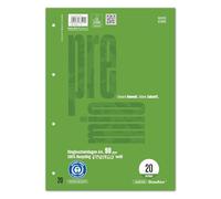 Staufen premio Carpetas de anillas - 5 blocs de 50 hojas cada uno, DIN A4, tamaño de regla 20 (en blanco), 4 agujeros, papel reciclado de 90 g/m²
