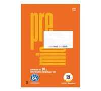 Staufen premio Cuaderno escolar - 5 cuadernos con 50 hojas cada uno, DIN A4, regla tamaño 29 (5 x 9 mm rugosa con RL), 4 agujeros, papel reciclado de 90 g/m²