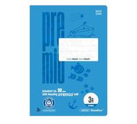 Staufen premio Cuaderno escolar con 16 hojas, 10 unidades, DIN A5, línea 3R (14 líneas dobles con margen), papel reciclado de 90 g/m²
