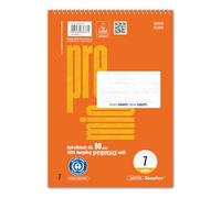 Staufen premio cuaderno espiral - 5 cuadernos universitarios, 40 hojas cada uno, DIN A5, regla tamaño 7 (7 mm cuadrados), papel reciclado 90 g/m²