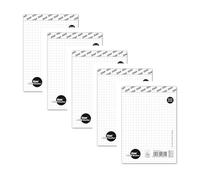 Staufen Style Bloc de notas - 5 blocs de 50 hojas cada uno, DIN A6, 70 g/m² a cuadros, sin portada
