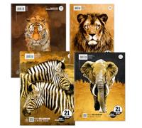 Staufen Style college pad LIN 21-5 blocs de 80 hojas cada uno con motivo, DIN A4, 70 g/m², rayado (9mm), 4 agujeros