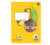 Staufen Style Cuaderno - 5 cuadernos, 32 hojas cada uno, DIN A4, rayado 40 (5 mm cuadriculado con borde), papel 80 g/m