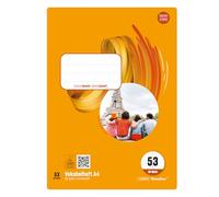 Staufen Style Cuaderno de ejercicios de vocabulario - 5 cuadernos, 32 hojas cada uno, DIN A4, regla tamaño 53 (vocabulario con líneas centrales), papel de 80 g/m²