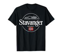 Stavanger Noruega Ciudad Viajes Paisaje Iconico Camiseta