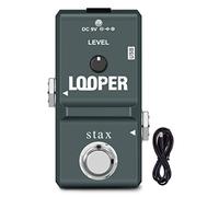Stax Mini pedal de bucle de guitarra Pedal de efecto de bucle Overdubs ilimitados 10 minutos de bucle, 1/2 hora y puerto USB inverso 3 modos Mini tamaño True Bypass