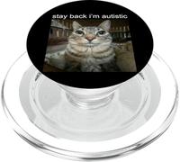 Stay Back I'm Autistic PopSockets PopGrip para MagSafe