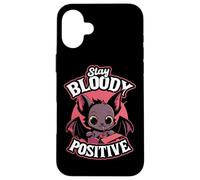 Stay Bloody Kawaii Bat for Halloween Party-goers Carcasa para iPhone 16 Plus