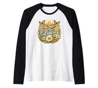 Stay Bright Stay Bold Stay Beautiful Vintage Retro Cita Camiseta Manga Raglan
