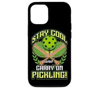 Stay Cool and Carry-On Pickling! Pickleball Carcasa para iPhone 12/12 Pro