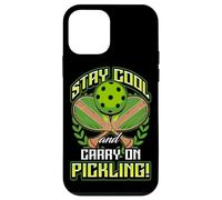 Stay Cool and Carry-On Pickling! Pickleball Carcasa para iPhone 12 Mini