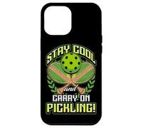 Stay Cool and Carry-On Pickling! Pickleball Carcasa para iPhone 12 Pro MAX