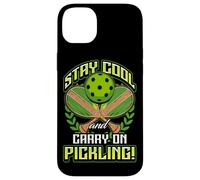 Stay Cool and Carry-On Pickling! Pickleball Carcasa para iPhone 14 Plus