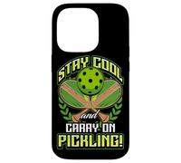 Stay Cool and Carry-On Pickling! Pickleball Carcasa para iPhone 14 Pro
