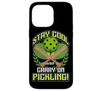 Stay Cool and Carry-On Pickling! Pickleball Carcasa para iPhone 14 Pro MAX