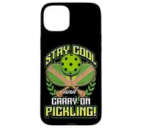 Stay Cool and Carry-On Pickling! Pickleball Carcasa para iPhone 15 Plus