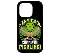 Stay Cool and Carry-On Pickling! Pickleball Carcasa para iPhone 15 Pro