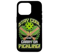 Stay Cool and Carry-On Pickling! Pickleball Carcasa para iPhone 16 Pro