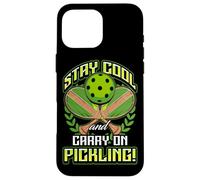 Stay Cool and Carry-On Pickling! Pickleball Carcasa para iPhone 16 Pro MAX