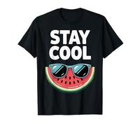 Stay Cool Watermelon Funny Summer Fruit Summer Beach Vibes Camiseta