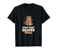 Stay Cozy Beaver Vibes - Peluche de Castor Camiseta
