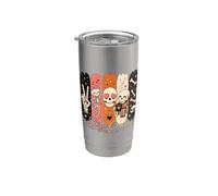 Stay Creepy Funny Skeleton Halloween Retro Spooky Vaso térmico de acero inoxidable de doble pared