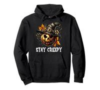 Stay Creepy Halloween Pumpkin Witch Hat For Spooky Season Sudadera con Capucha