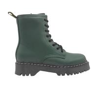 STAY - E62-1965 Botines Estilo Militar Urbano - Botín de Mujer de Piel Sintética con Suela de Pespunte Blanco y Cremallera Lateral MUJER color: KHAKI talla: 38