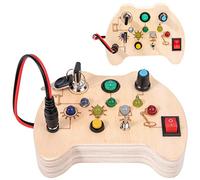 STAY GENT Juguetes Montessori LED Busy Board Niños Aged 3 4 5 6, Juguetes sensoriales para niños con Autismo Educativos Madera Juguetes Tablero Montessori Sensoriales Regalos Juegos Bebes 3 4 años