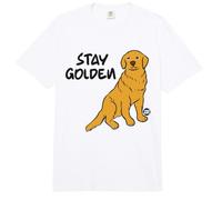 Stay Golden Retriever Comfort Colors Adult Heavyweight T-Shirt