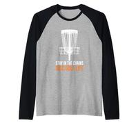 Stay In The Chains Disc Golf Life Deportes al Aire Libre Camiseta Manga Raglan