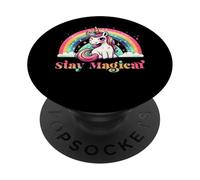 Stay Magical Unicorn Rainbow Dreams PopSockets PopGrip Adhesivo
