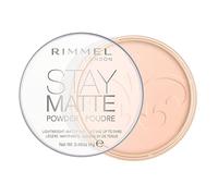 Stay Matte Polvos prensados larga duración por Rimmel London Rosa Flor 002, 14g
