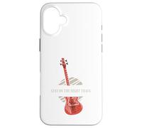 Stay On The Right Track - Guitarra Retro Carcasa para iPhone 16 Plus