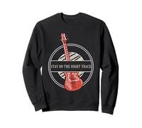 Stay On The Right Track - Guitarra Retro Sudadera
