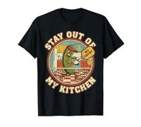 Stay out of My Kitchen Pickleball Graphic Pickle Retro Camiseta