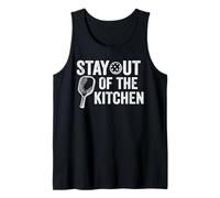 Stay out of The Kitchen Funny Pickleball Saying Camiseta sin Mangas