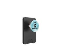 Stay Pawsitive Cute Dog Paw Print Phone Popper Blue Dog Mom PopSockets PopWallet para MagSafe