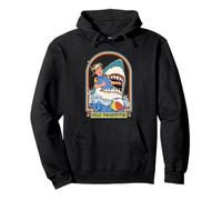 Stay Positive Shark Attack Sarcastic Retro Funny Adult Humor Sudadera con Capucha