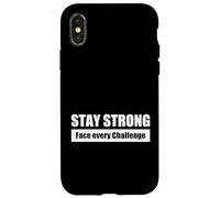 STAY STRONG / MANTENTE FUERTE - Enfrenta cada desafío Carcasa para iPhone X/XS