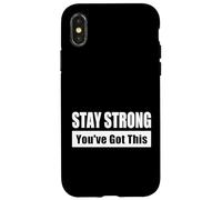STAY STRONG / Mantente fuerte - Tú puedes lograrlo Carcasa para iPhone X/XS
